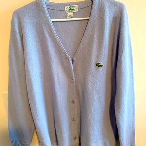 Baby blue Lacoste cardigan